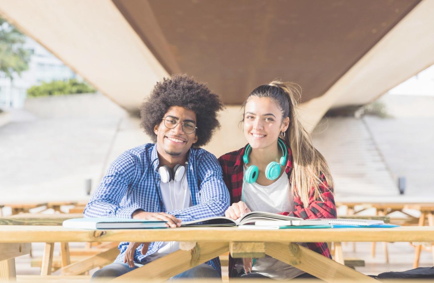 Estudiante revisando contenido financiero en ordenador